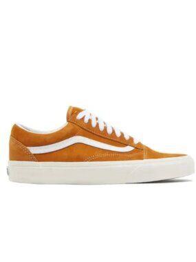 Vans Old Skool Suede & Canvas Sneakers – Orange – Men’s 7 / Women’s 8.5